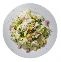 Рецепт - Ветчина с салатом