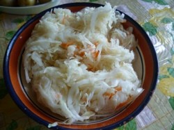 Рецепт - Картофель с квашеной капустой