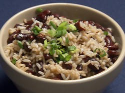 Рецепт - Рис с красными бобами