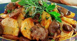 Рецепт - Грибы, тушенные с картофелем (2)