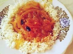 Рецепт - Плов из риса с овощами и фруктами