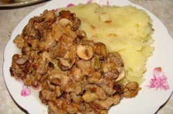 Рецепт - Маслята жареные с картофелем