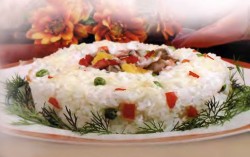 Рецепт - Сырное рагу с рисом